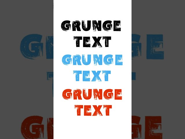 Adobe Illustrator Grunge Custom Text Effect Tutorial #shorts #illustrator #allfreepik