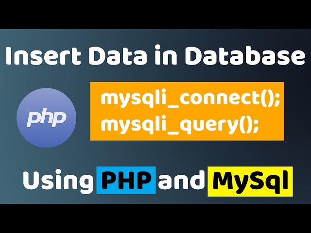 How to insert data in Database using PHP and MySQL || PHP Tutorials || Easy Coding