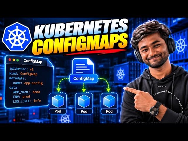 Kubernetes ConfigMap Explained for Beginners | Environment Variables & Config Files