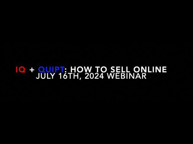 IQ+Quipt: How to sell online with Quipt