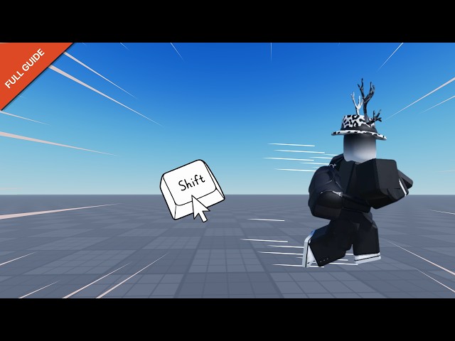 How to make SHIFT TO SPRINT  [ STEP BY STEP ] | Roblox Studio