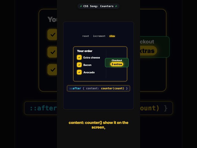 A live checkbox counter in CSS, zero JavaScript