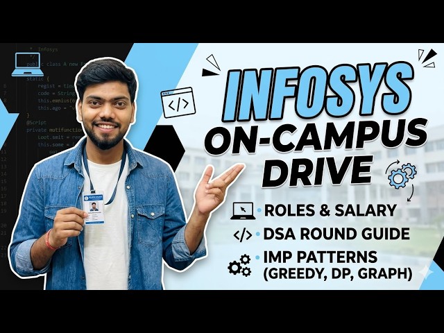 How to Crack Infosys On-Campus Drive 2026 | DSA Round, Roles & Exact Coding Patterns Asked
