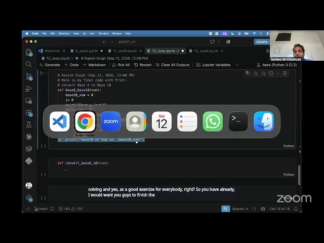 Python Basics | Certificate Course in AI and Machine Learning | CloudxLab | 12 Sept 2026