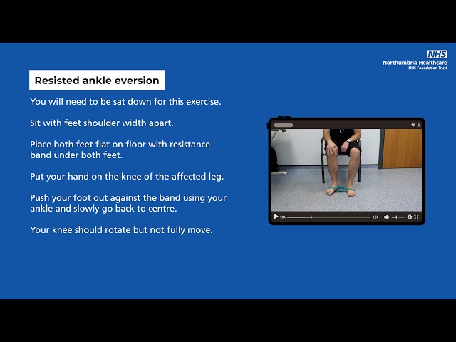 Resisted ankle eversion