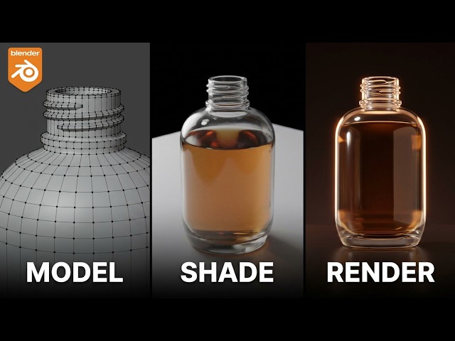 How I Made This Realistic Serum Bottle in Blender (Start to Finish)