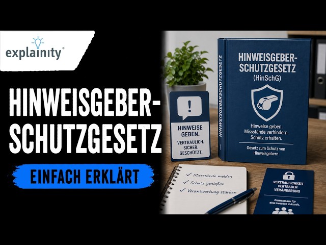 The Whistleblower Protection Act simply explained (explainity® explanatory video)