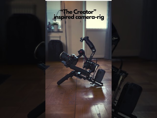 Trying out this “The Creator” inspired camera-rig! #gimbal #a7s3 #shortfilm #filmmaking #camerarig
