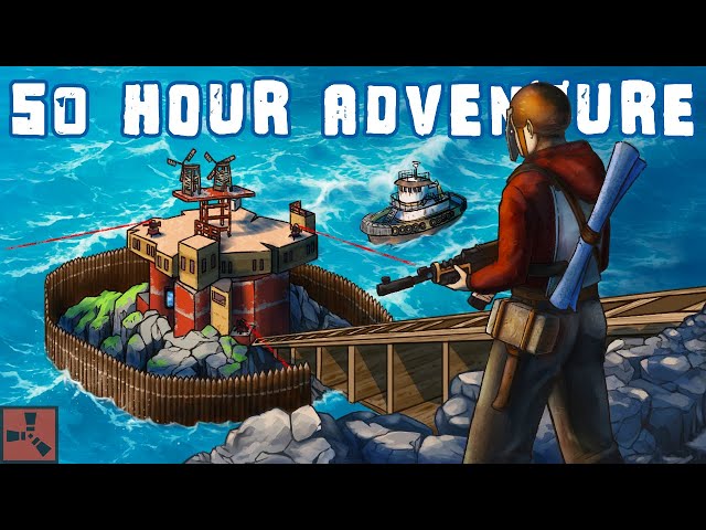 My 50 Hour SOLO ADVENTURE On Official Vanilla Rust...