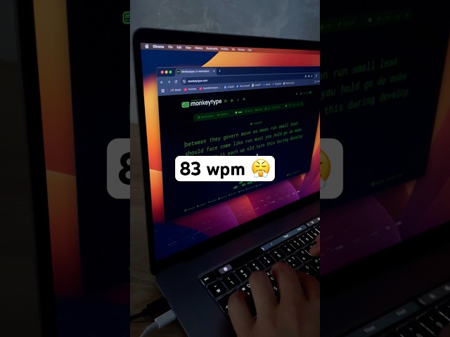One mistake can ruin your record 🥲| code faster #typebeat #typing #coding