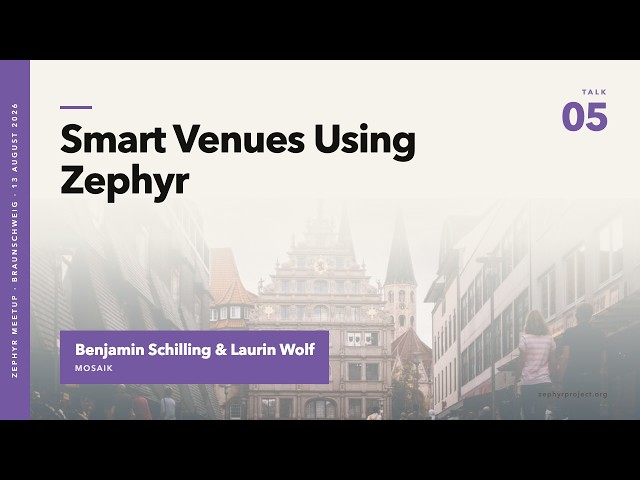 Public Money, Public Code: Smart Venues Using Zephyr