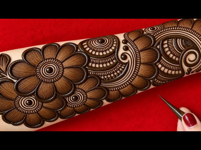Arabic Stylish Very Easy And Beautiful Mehndi Design||Mehndi Design New||Latest Mehndi Henna Designs