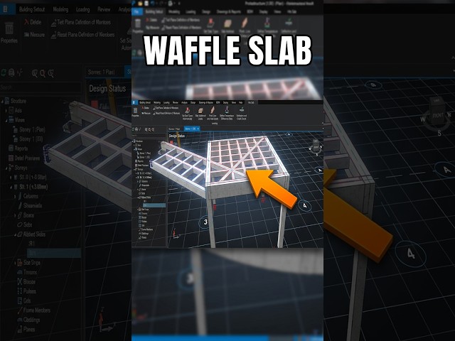 How to Design a Waffle Slab in Protastructure