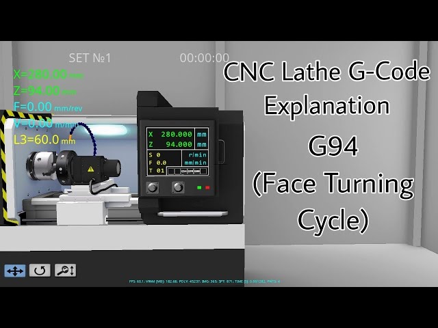 CNC Lathe G-Code Explanation #06 || G94 (Face Turning Cycle)