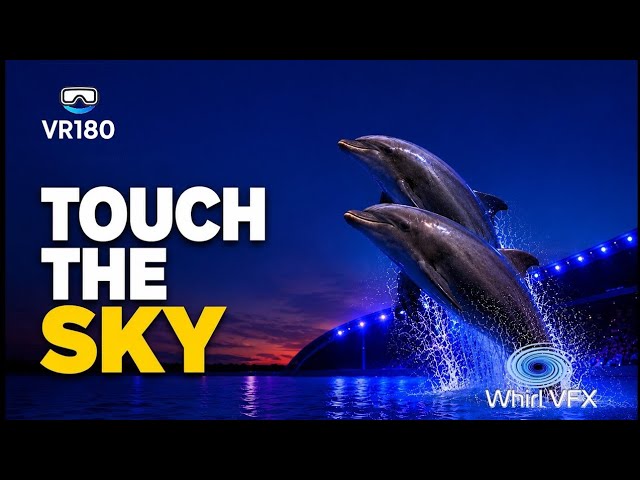 Updated: Dolphins: Touch the Sky | SeaWorld Orlando Electric Ocean 2026 | 3D 8K VR180
