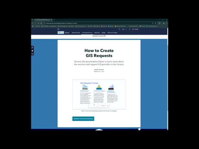 Broward County GIS Internal Users Hub