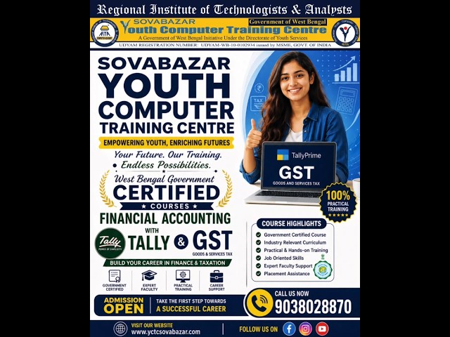 Take the first step towards a Successful Career with Financial Accounting and Tally GST