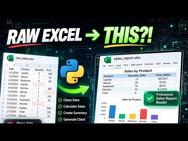 Automate excel reports in python 