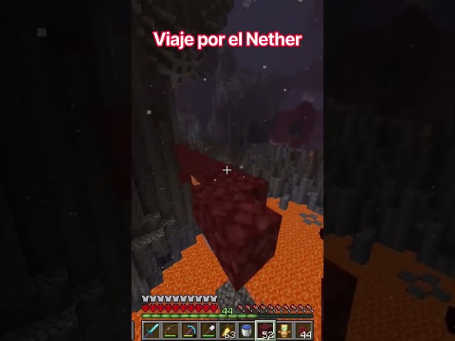 Parkour por Basalt Deltas en Minecraft Hardcore!! #minecraft #minecraftshorts #minecrafthardcormode