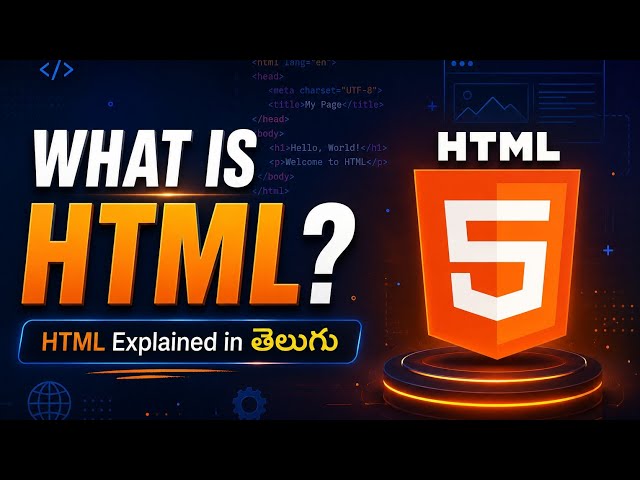 What is HTML? | HTML Explained in Telugu | Learn HTML for Beginners