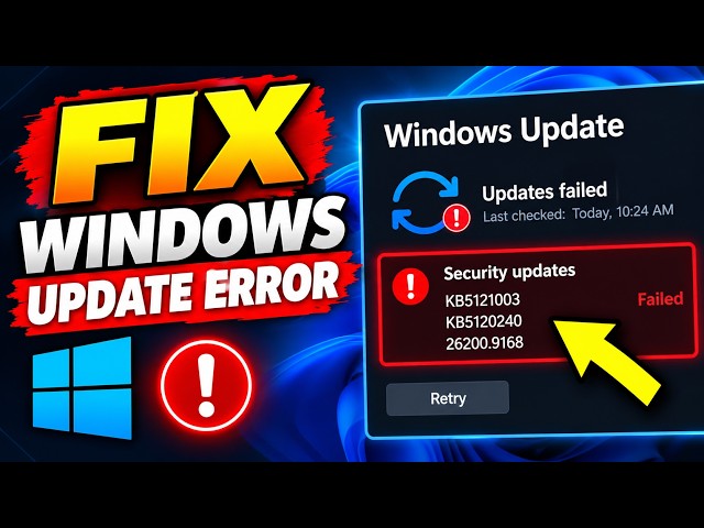 How to Fix Windows 10 August 2026 Update Failed | KB5120249 19045.7663 & 19044.7663