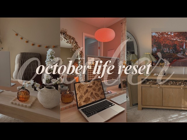 OCTOBER LIFE RESET ✨📓 my goals, journaling, new wallpapers & more!