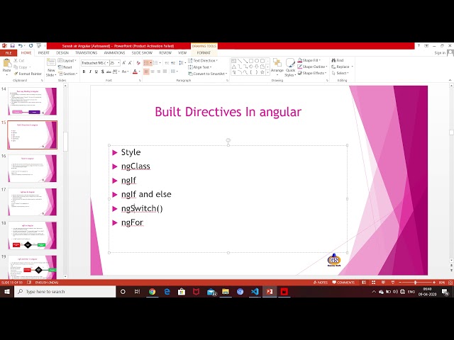 Angular style built directives and ngClass example syntax and example program