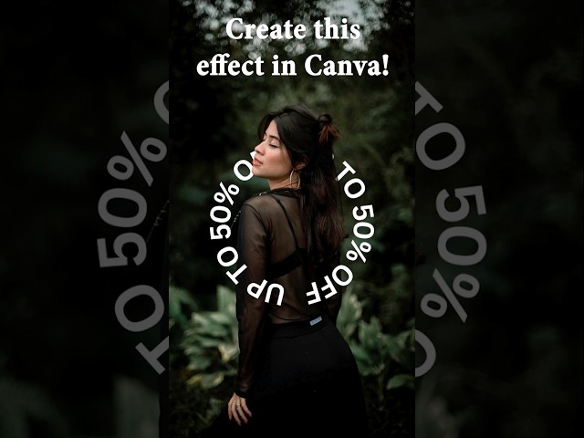 Circular Rotating Text Animation in Canva