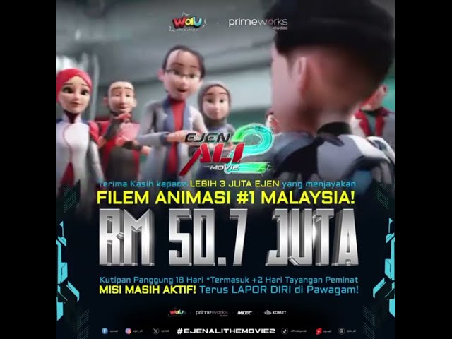 Ejen Ali The Movie 2 Kutipan Panggung RM 50.7 Juta HD