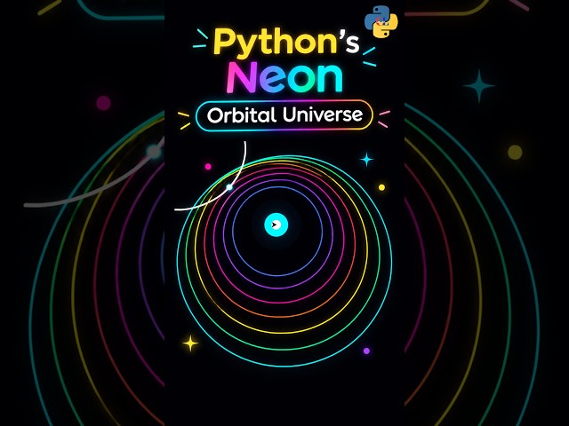 ⚡ Python’s Neon Orbital Universe