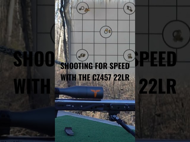CZ457 22LR SPEED SHOOTING (ACCURACY AND SPEED DONT ALWAYS MIX)