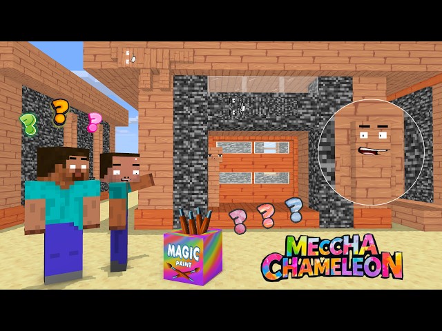 HELP Herobrine From MECCHA CHAMELEON CHALLENGE - oreE TV Minecraft Animation
