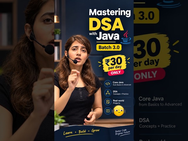 From Zero to DSA Master for Just ₹30/Day #Java #DSA #Coding #Placements
