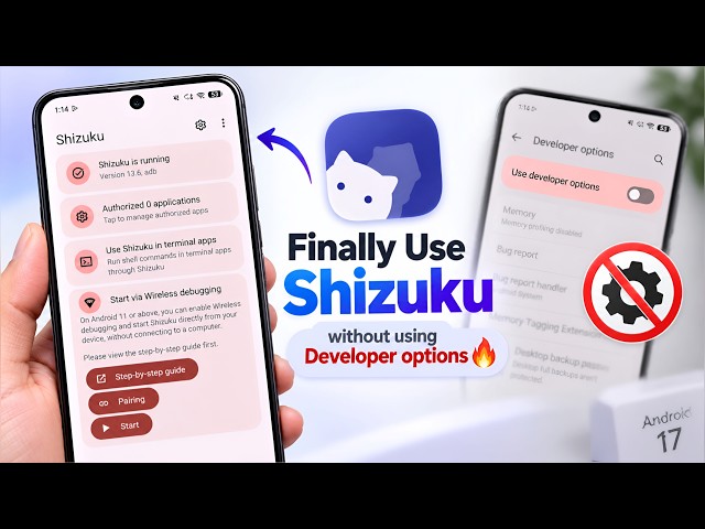 Finally! Run Shizuku Without Developer Options Enabled