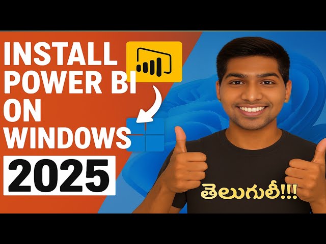How to Install Power BI on Windows 11 (Step-by-Step) || Telugu || Download Free 2025