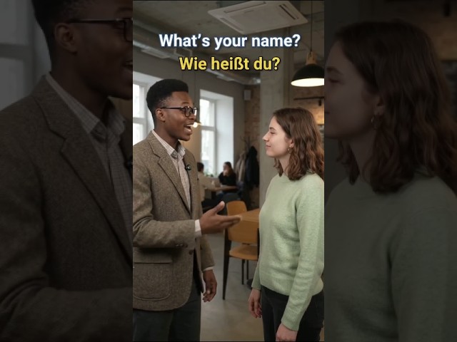 What’s Your Name? in German 🇩🇪 | Wie heißt du? #Shorts #deutsch