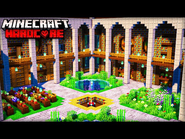 I Built the ULTIMATE Enchanting Area in Minecraft Hardcore