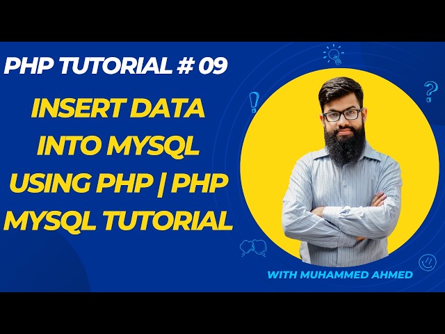 PHP Tutorial 09 | Insert Data into MySQL Using PHP | PHP MySQL Tutorial