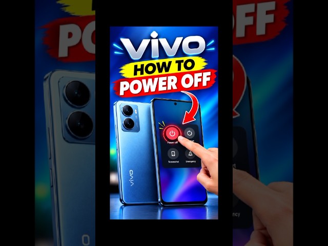 How to Power Off Vivo mobile 🔥 Power Button Setting Change