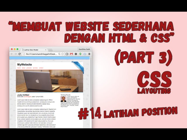 CSS Layouting - #14 : Position Exercise