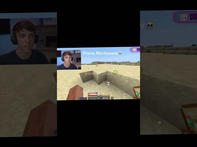 Prime marlowww☠️ ｜｜ #minecraft #fypシ゚ #marlow  #pvp #crafter_2505 #TheImmortalKing #shorts