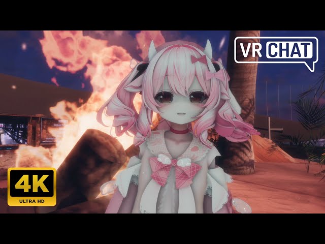 [二次元] 營火晚會即將來到... Milltina ミルティナ (younger)【4K UHD】VRChat Twilight Paradise