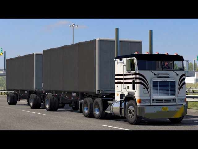 Transporting Flour | Freightliner FLB | American Truck Simulator Gameplay