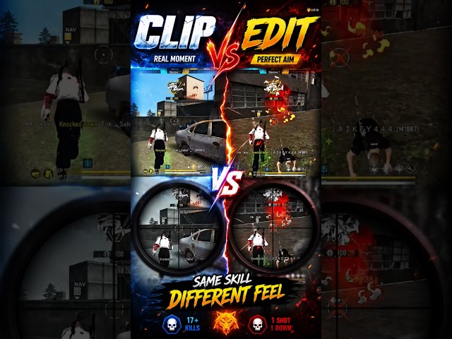 Clip is clean... but the EDIT hits DIFFERENT! 🔥 Which one wins? 👀👇 #freefire #fypシ #shorts