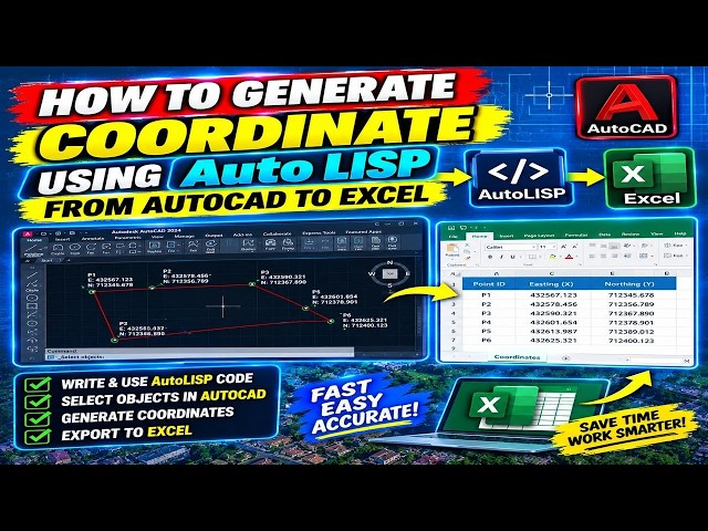 How to Generate coordinate Using Auto LISP from AutoCAD