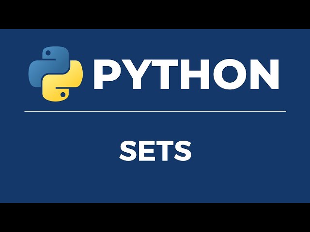 Python Programming Fundamentals | Python Sets