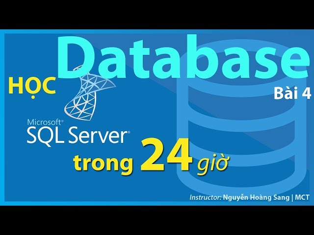 [Tự học SQL SERVER] Bài 4: Tạo database, minh họa bằng lệnh và giao diện SSMS.