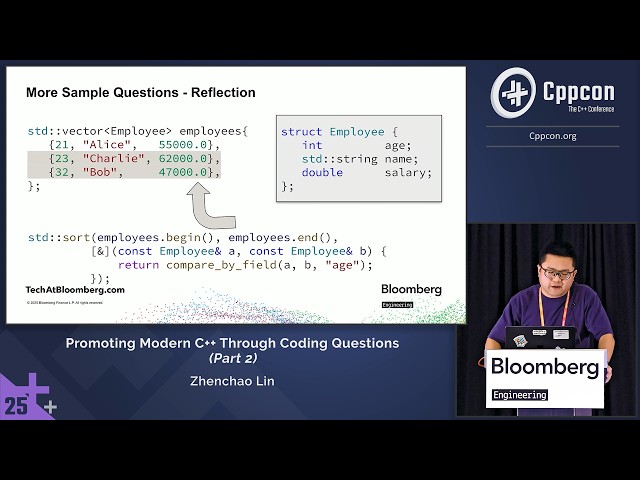 Lightning Talk: Promote Modern C++ Usage With Coding Questions Part 2 - Zhenchao Lin - CppCon 2025