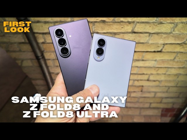 The new shape of smartphones - the Samsung Galaxy Z Fold8