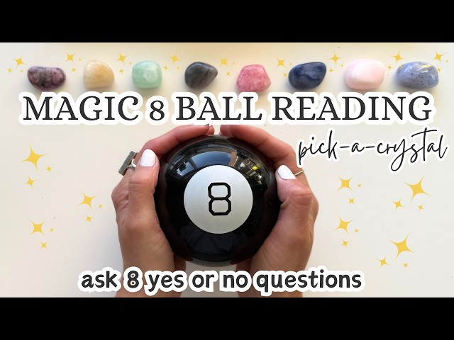 🎱MAGIC 8 BALL READING - 8 YES or NO questions🔮Pick-a-card tarot reading